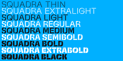 Squadra Stencil Font Poster 10