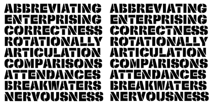 Squadra Stencil Font Poster 11