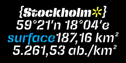 Squadra Stencil Font Poster 6