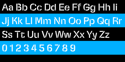 Squadra Stencil Font Poster 2