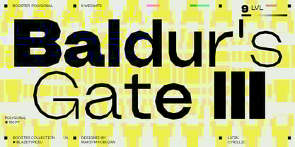 Booster Variable Font Poster 9