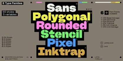 Booster Variable Font Poster 2