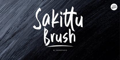 Sakittu Brush Font Poster 1