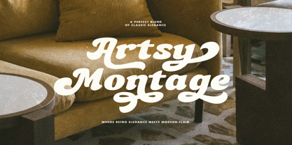 Artsy Montage Font Poster 1