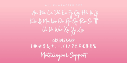 Renubela Signature Font Poster 10