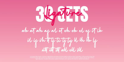 Renubela Signature Font Poster 9