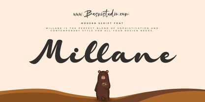 Millane Font Poster 1
