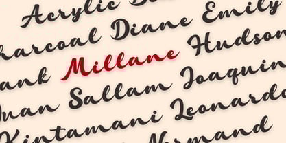 Millane Font Poster 6