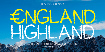 England Highland Font Poster 1