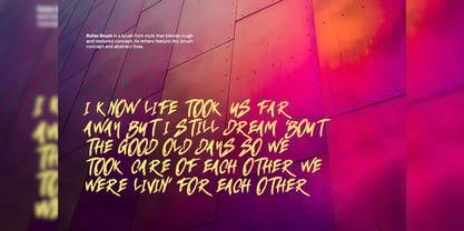 Rofas Brush Font Poster 7