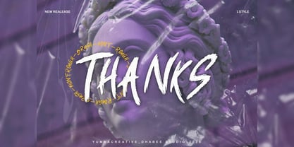 Rofas Brush Font Poster 2