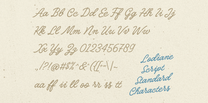 Lodiane Script Font Poster 5