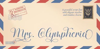 Mrs Olympheria Font Poster 1
