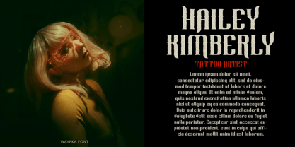 Wayeka Font Poster 3