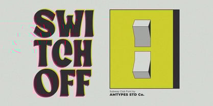 Subway Club Font Poster 2