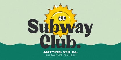 Subway Club Font Poster 1