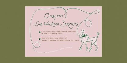 Lovers in New York Font Poster 5