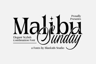 Malibu Sunday Font Poster 1