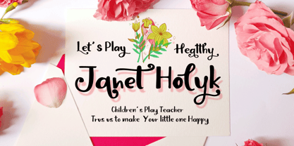 Unique and florist Font Poster 2