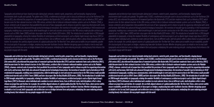 Quadro Font Poster 13