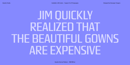 Quadro Font Poster 15