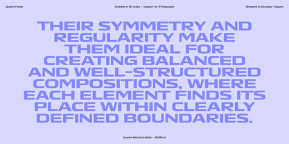 Quadro Font Poster 8
