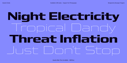 Quadro Font Poster 3