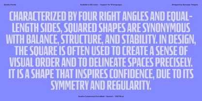 Quadro Font Poster 12