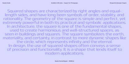 Quadro Font Poster 5