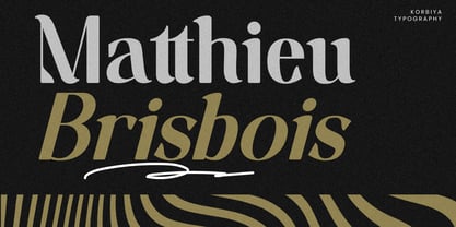 Korbiya Font Poster 3