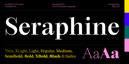 Seraphine Font Poster 1