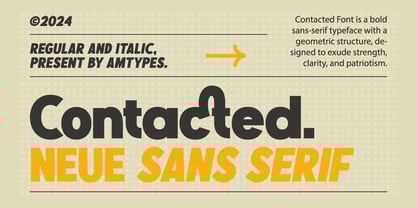 AM Contacted Font Poster 1