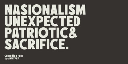 AM Contacted Font Poster 4