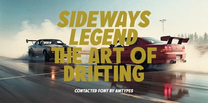 AM Contacted Font Poster 6