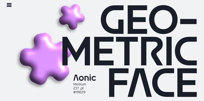 Aonic Font Poster 2