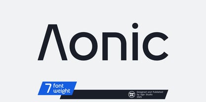 Aonic Font Poster 1