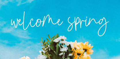 Morning sky full Font Poster 3