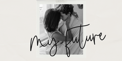 Morning sky full Font Poster 6