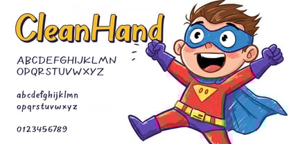 SK CleanHand Font Poster 4