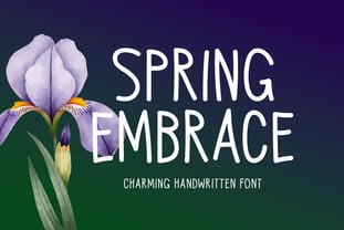 Spring Embrace Font Poster 1