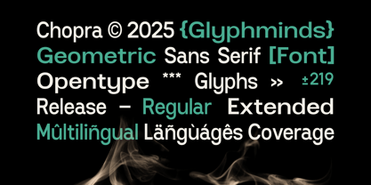 Chopra Font Poster 2