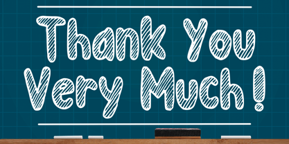 Rounded Chalk Font Poster 5