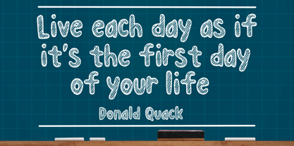 Rounded Chalk Font Poster 3