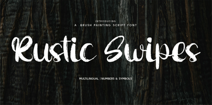 CF Rustic Swipes Font Poster 1