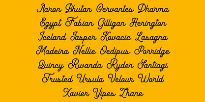 Yoriglo Font Poster 3