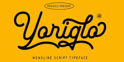 Yoriglo Font Poster 1