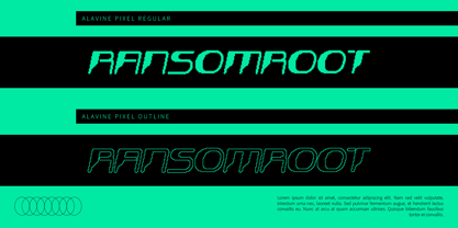 Alavine Pixel Font Poster 2