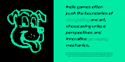 Alavine Pixel Font Poster 4