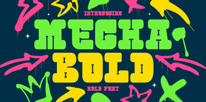 Mecha Bold Font Poster 1