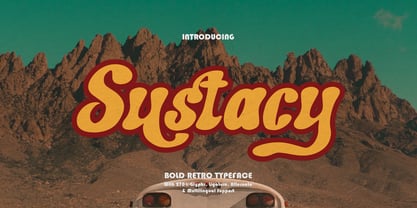 Sustacy Font Poster 1